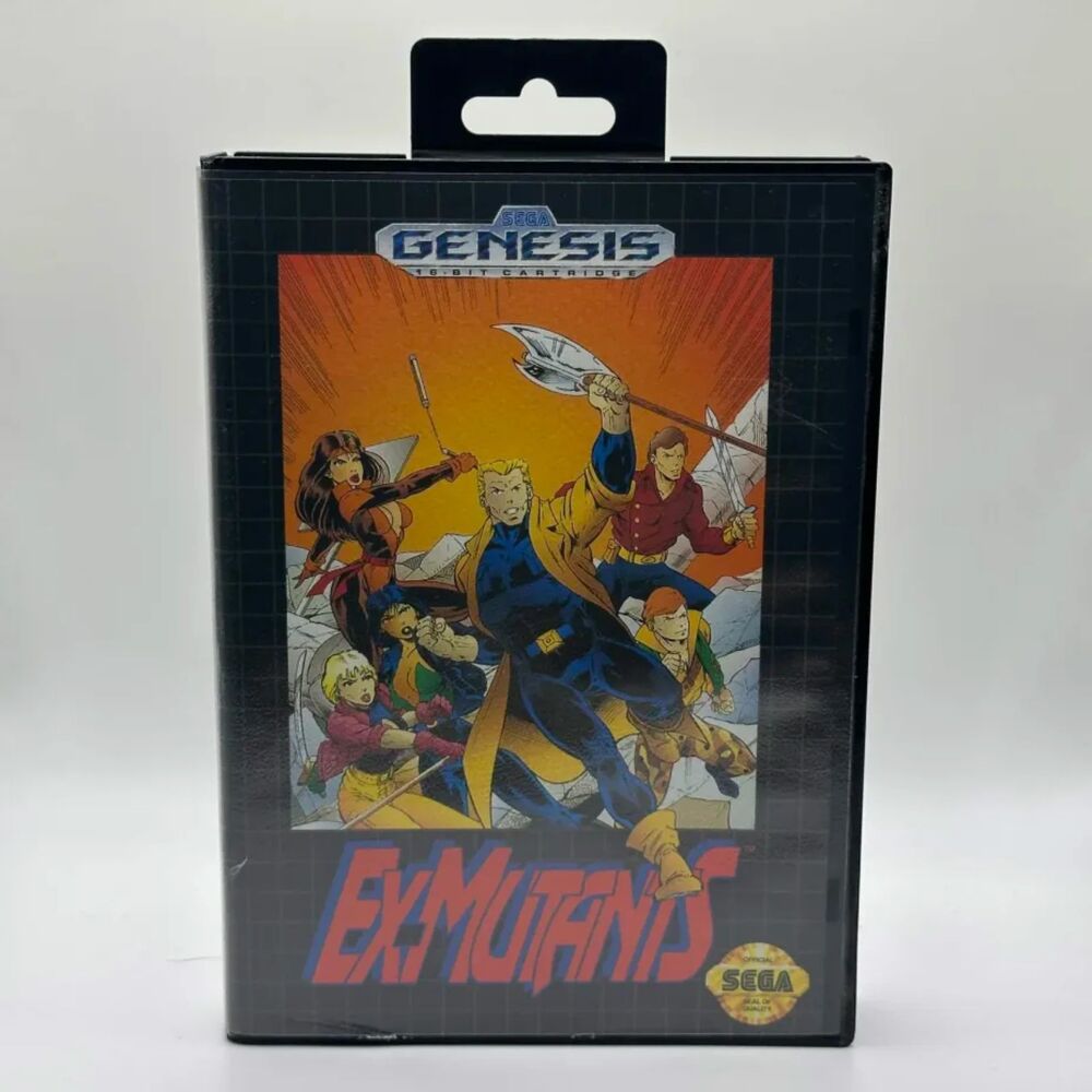 Ex-Mutants (Sega Genesis, 1992) CIB W/ Sonic & Batman Posters